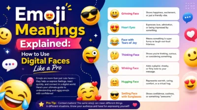 Emoji Meanings Explained How to Use Digital Faces Like a Pro