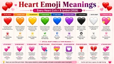 Heart Emoji Meanings Every Heart Color & Symbol (2026)