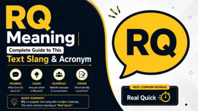 RQ Meaning Complete Guide to This Text Slang & Acronym