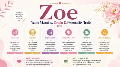 Zoe Name Meaning, Origin & Personality Traits