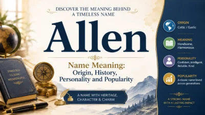 Allen Name Meaning Origin, History, Personality and Popularity