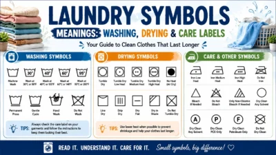 Laundry Symbols Meanings Washing, Drying & Care Labels