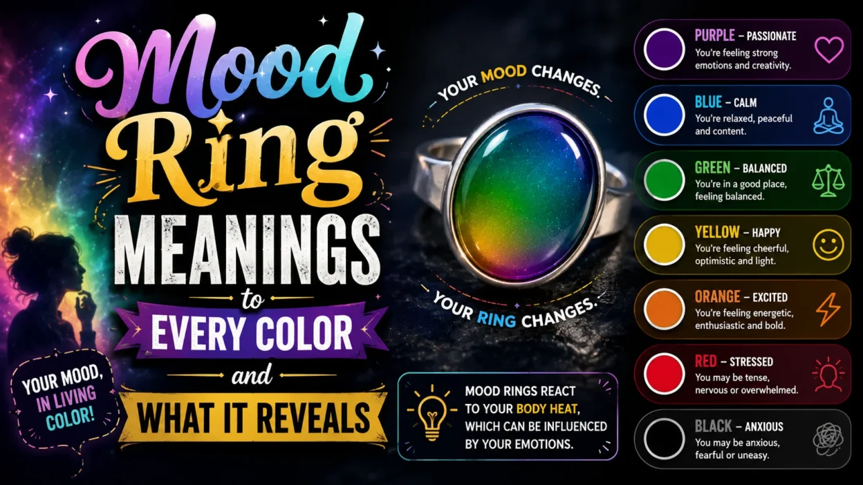 Mood Ring Meanings to Every Color and What It Reveals