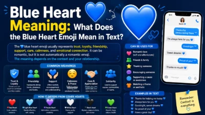 Blue Heart Meaning What Does the Blue Heart Mean in Text