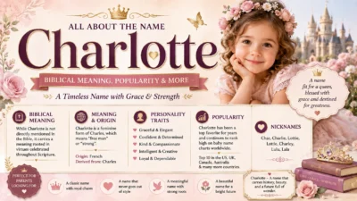 Charlotte Name Meaning Biblical Meaning, Popularity & More
