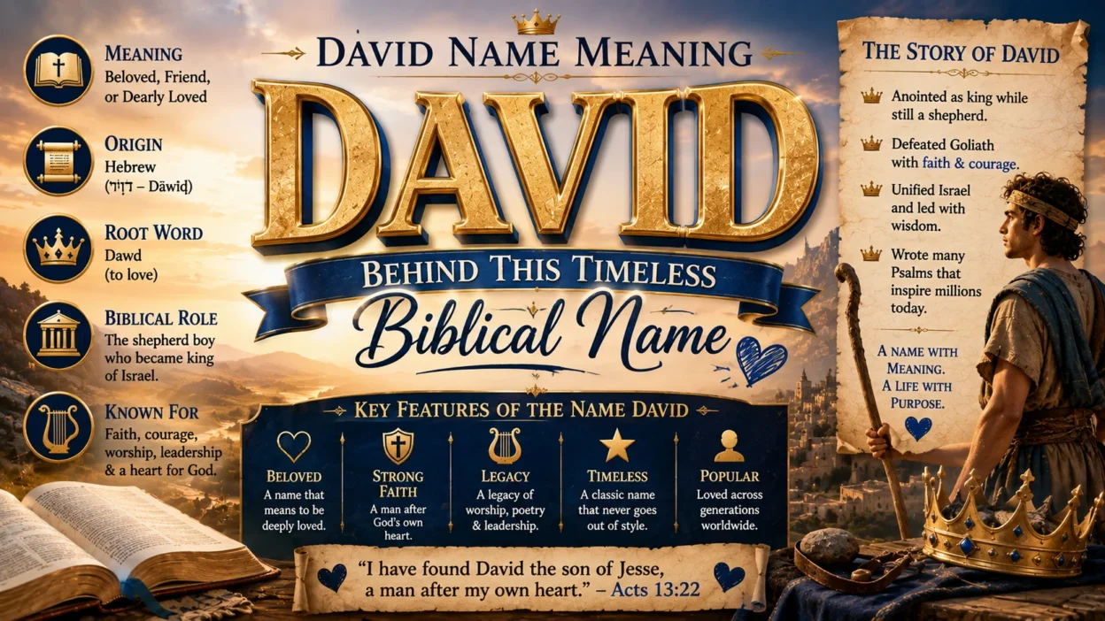 David Name Meaning Behind This Timeless Biblical Name 💙