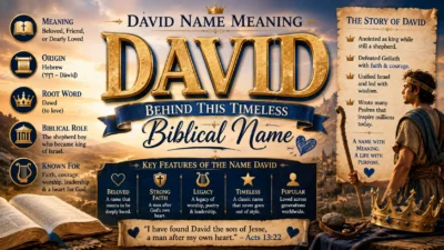 David Name Meaning Behind This Timeless Biblical Name 💙