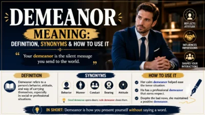 Demeanor Meaning Definition, Synonyms & How to Use It