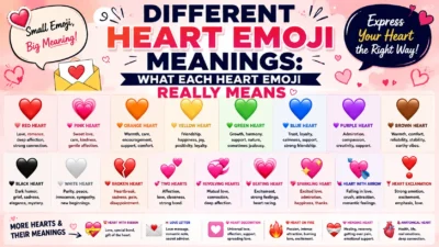 Different Heart Emoji Meanings Heart Emoji Really Means