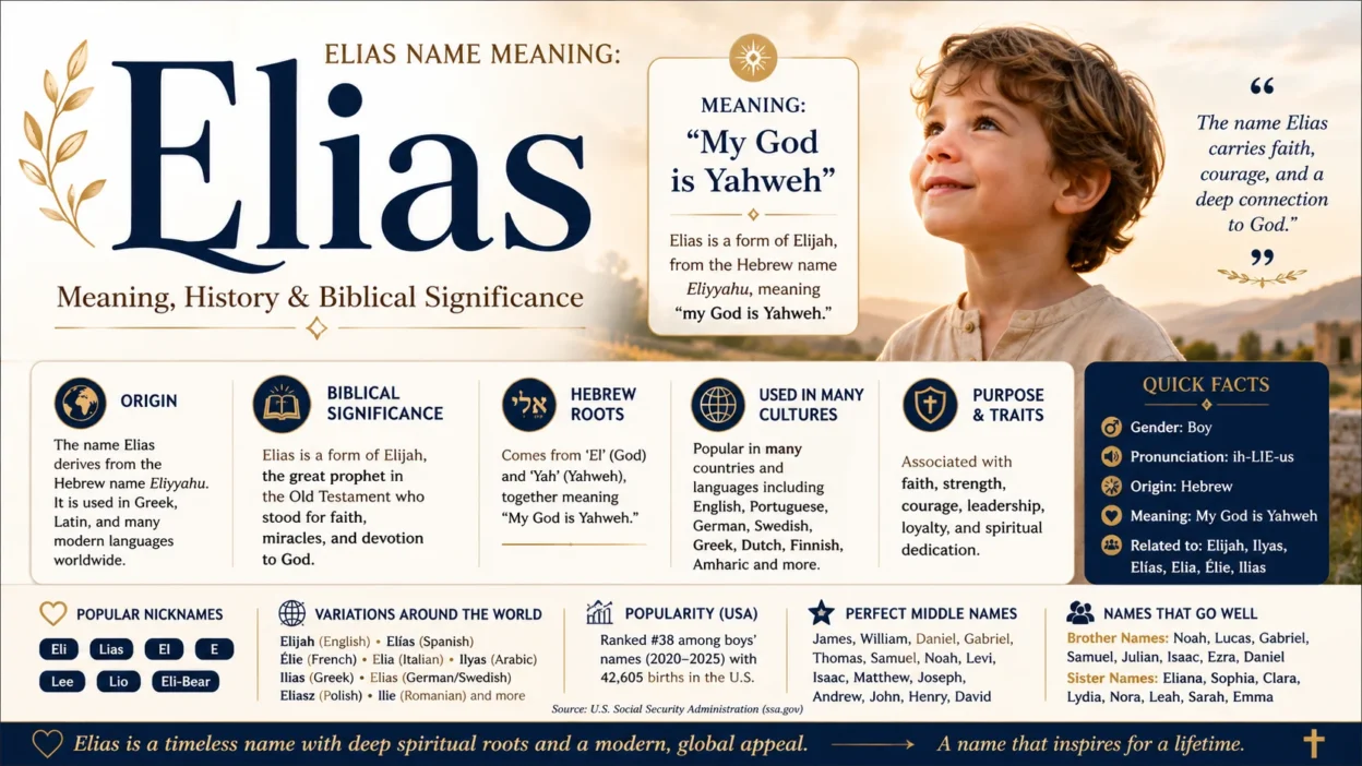 Elias Name Meaning Meaning, History & Biblical Significance