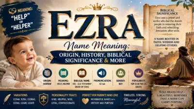 Ezra Name Meaning Origin, History, Biblical Significance & More