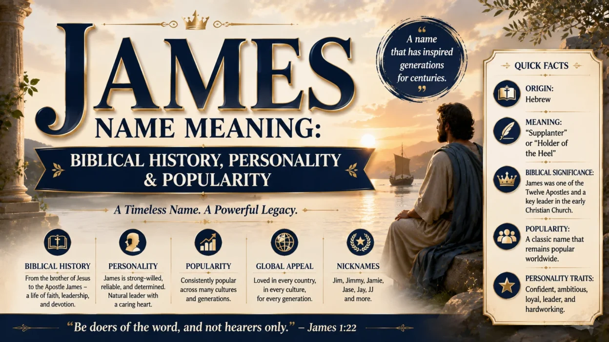 James Name Meaning Biblical History, Personality & Popularity