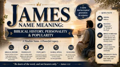 James Name Meaning Biblical History, Personality & Popularity