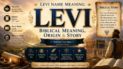 Levi Name Meaning Biblical Meaning, Origin & Story