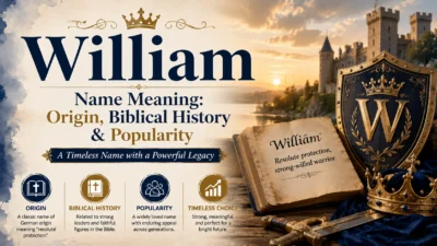 William Name Meaning Origin, Biblical History & Popularity