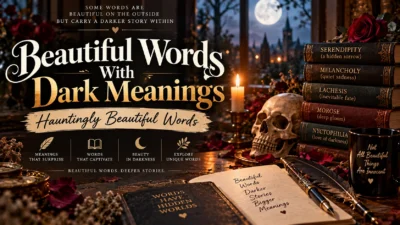 Beautiful Words With Dark Meanings Hauntingly Beautiful Words