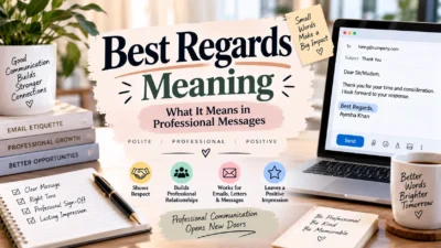 Best Regards Meaning What It Means in Professional Messages