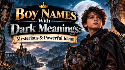 Boy Names With Dark Meanings Mysterious & Powerful Ideas