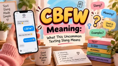 CBFW Meaning What This Uncommon Texting Slang Means