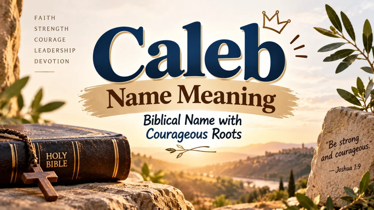 Caleb Name Meaning Biblical Name with Courageous Roots