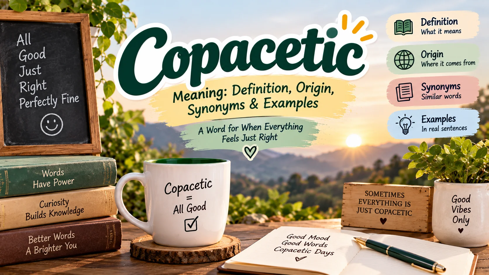 Copacetic Meaning: Definition, Origin, Synonyms & Examples