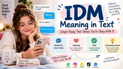 IDM Meaning in Text Simple Reply That Shows You’re Okay With It