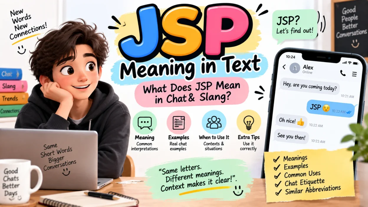 JSP Meaning in Text What Does JSP Mean in Chat & Slang
