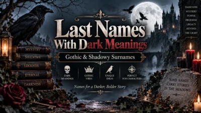 Last Names With Dark Meanings Gothic & Shadowy Surnames