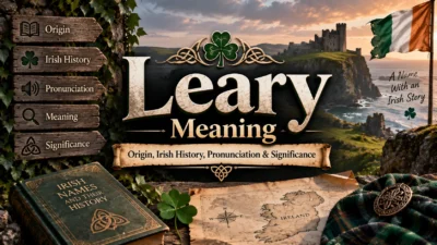 Leary Meaning Origin, Irish History, Pronunciation & Significance