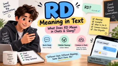 RD Meaning in Text What Does RD Mean in Chats & Slang