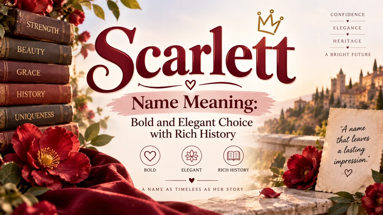 Scarlett Name Meaning Bold and Elegant Choice with Rich History