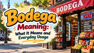 Bodega Meaning: What It Means and Everyday Usage