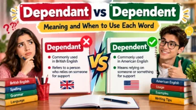 Dependant vs Dependent: Meaning and When to Use Each Word