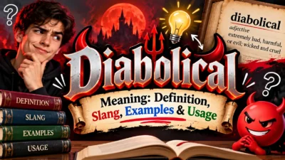 Diabolical Meaning Definition, Slang, Examples & Usage