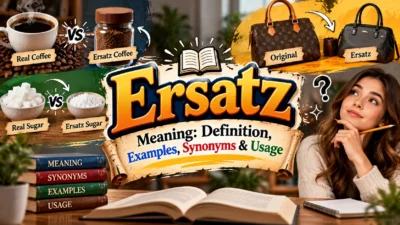 Ersatz Meaning Definition, Examples, Synonyms & Usage