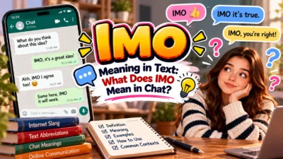 IMO Meaning in Text: What Does IMO Mean in Chat?