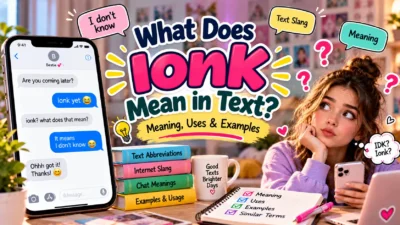What Does Ionk Mean in Text? Meaning, Uses & Examples