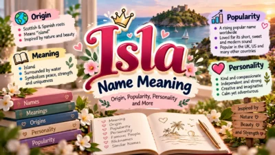 Isla Name Meaning: Origin, Popularity, Personality and More