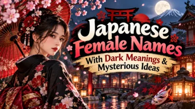 Japanese Female Names With Dark Meanings & Mysterious Ideas
