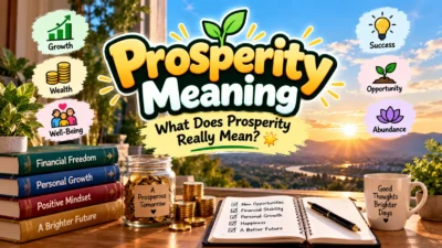Prosperity Meaning: What Does Prosperity Really Mean? 🌟