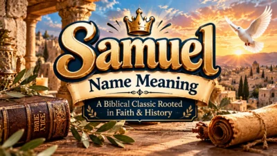 Samuel Name Meaning A Biblical Classic Rooted in Faith & History