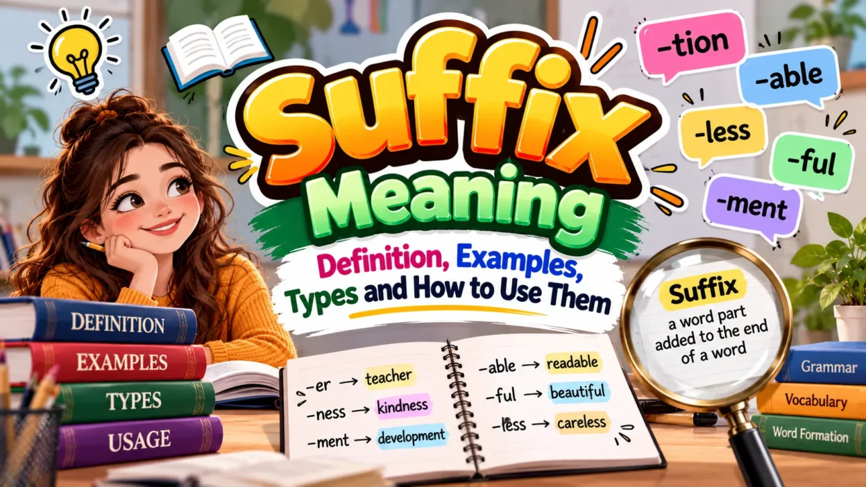 Suffix Meaning: Definition, Examples, Types and How to Use Them